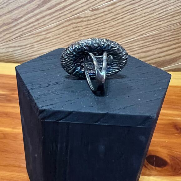 Big Time JCM Jacmel 925 Sterling Silver Italy Shield Chunky Statement Ring 9 - Picture 7 of 7